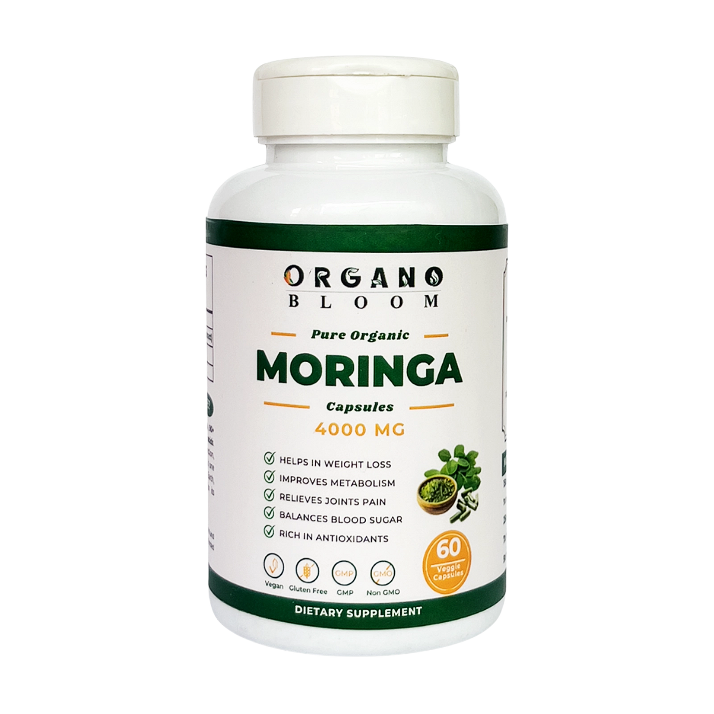 Organic Moringa Capsules – 60ct