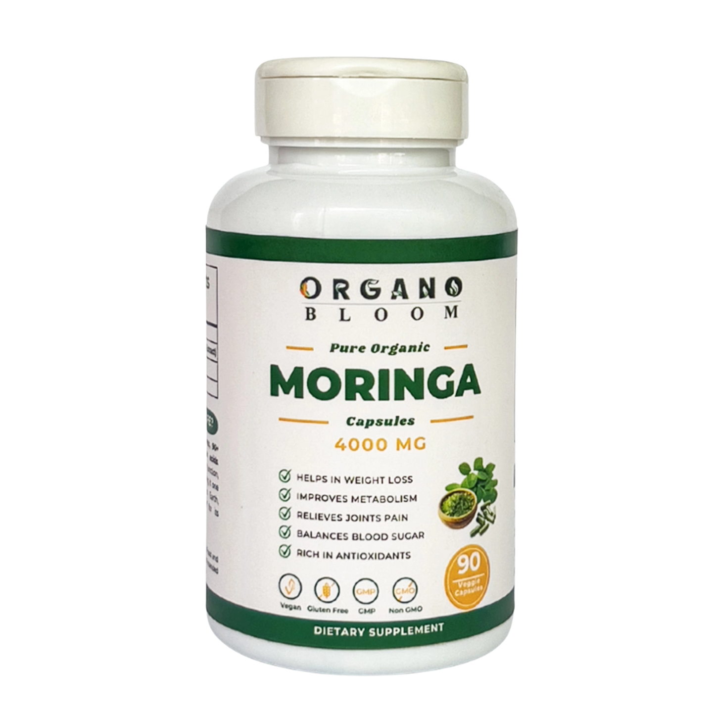 Organic Moringa Capsules – 90ct