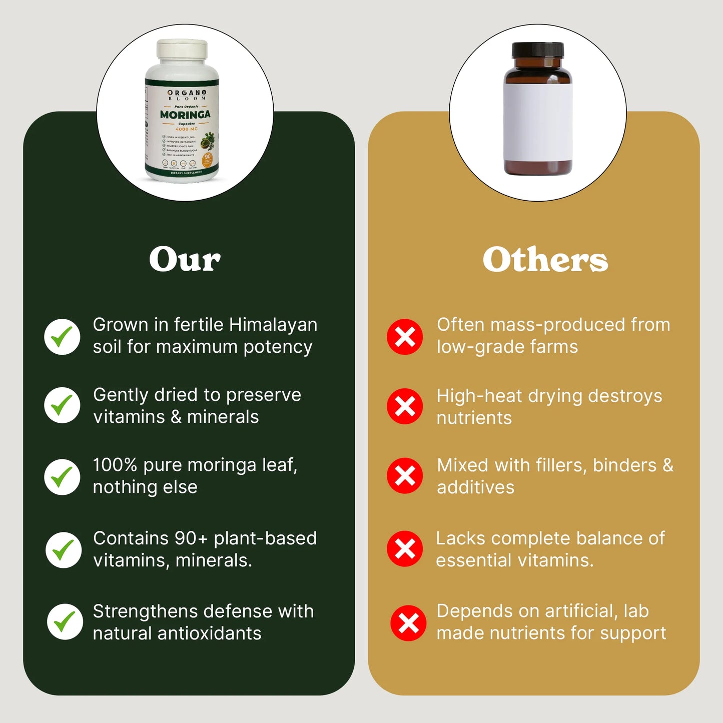 Organic Moringa Capsules – 90ct
