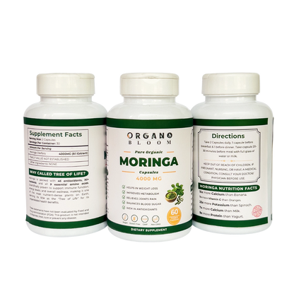 Organic Moringa Capsules – 60ct