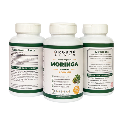 Organic Moringa Capsules – 90ct