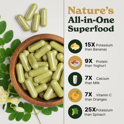Organic Moringa Capsules – 90ct